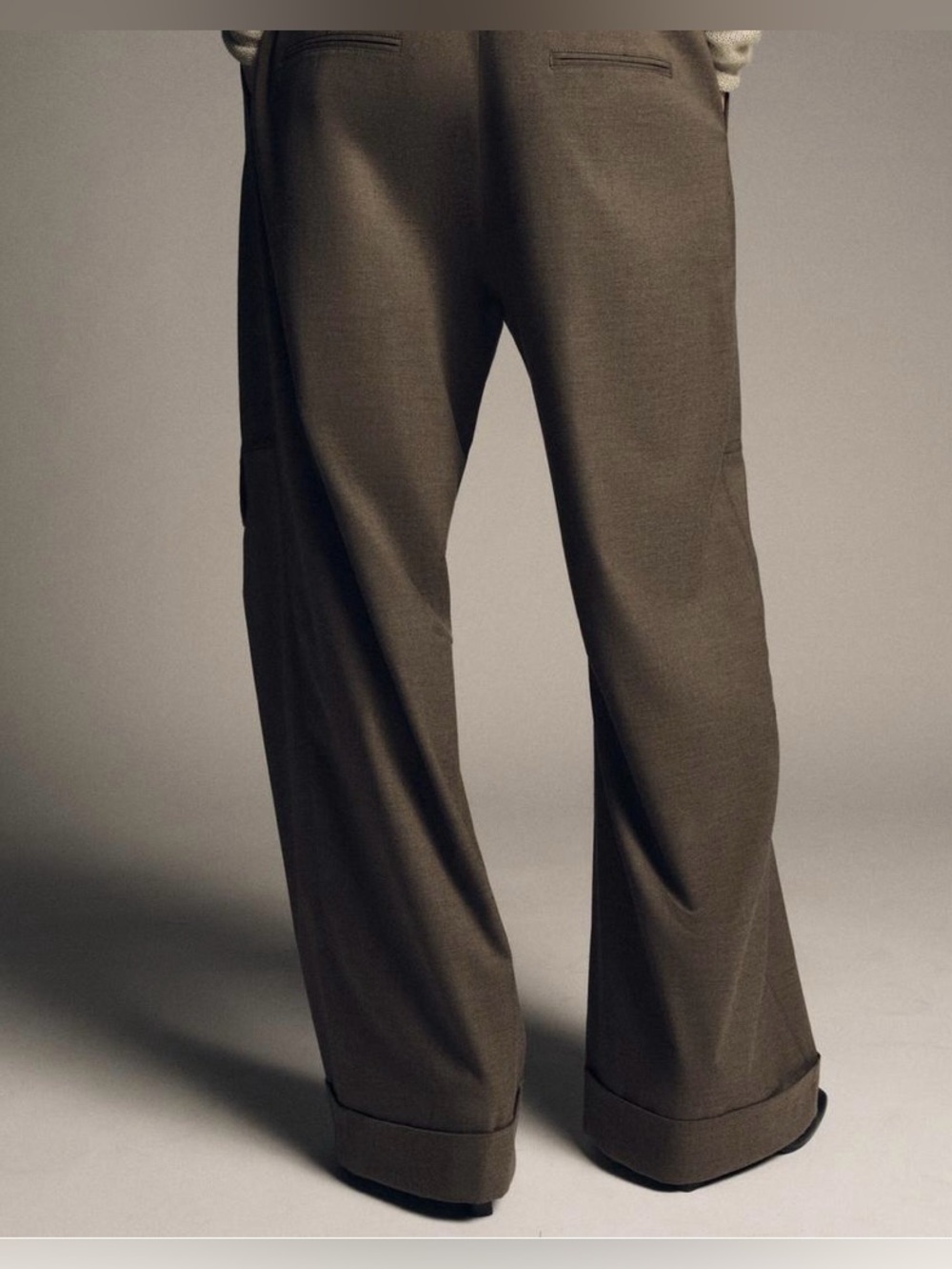 ZARA Cargo Pants with Cuffed Waist - Size L - NEW - Picture 2 of 5